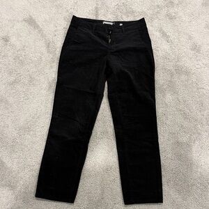 Vince Classic Black Corduroy Trousers